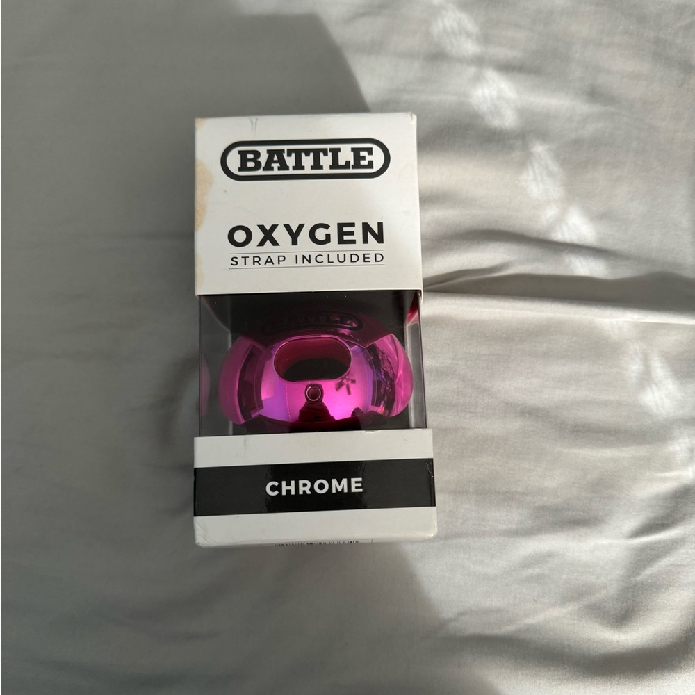 Battle metallic pink football mouthguard